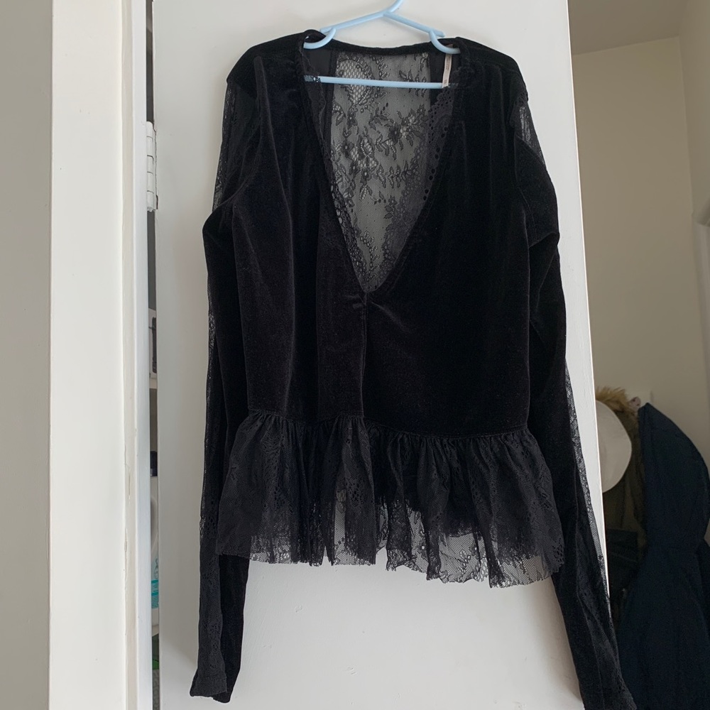 Free People Velvet Top